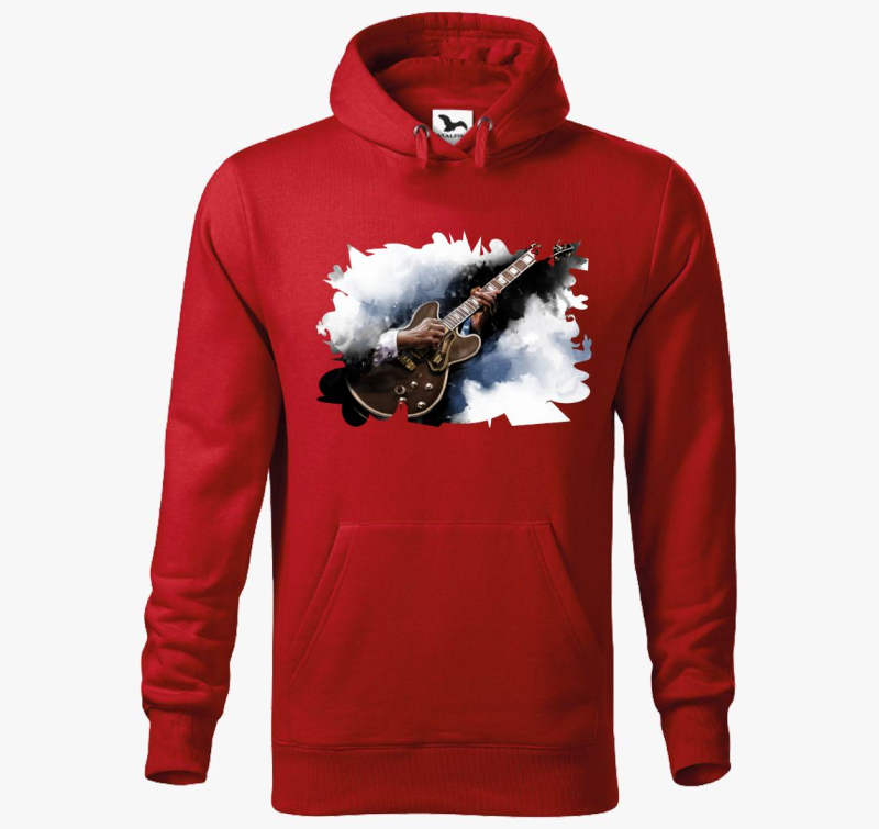 BB King elektromos kitara pulover s kapuco