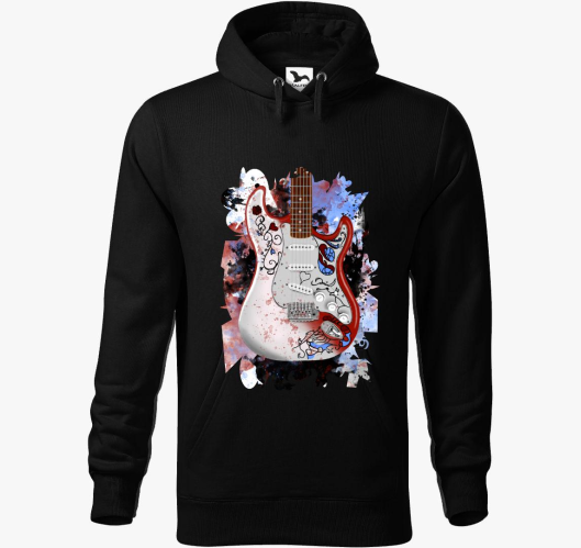 Jimi Hendrix kitara pulover s ...
