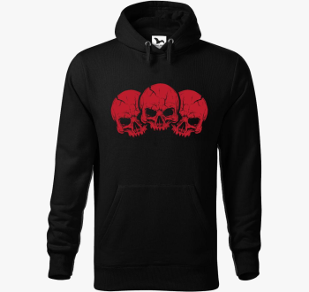 3 red skulls pulover