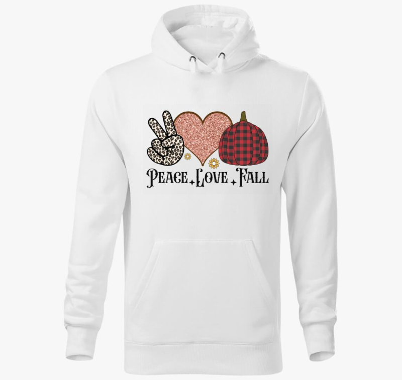 peace love fall pulover s kapuco