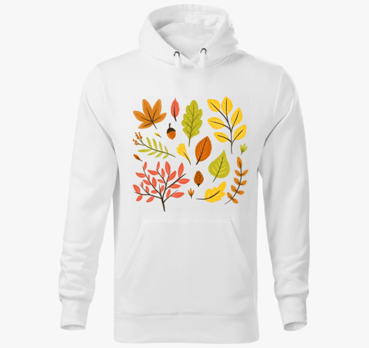 falevelek pulover s kapuco