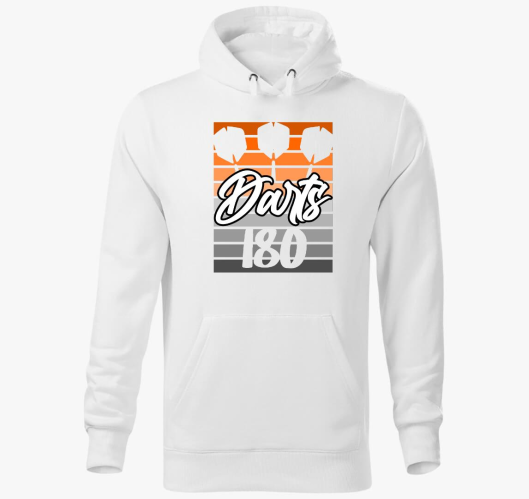 Dartsos design pulover s kapuc...