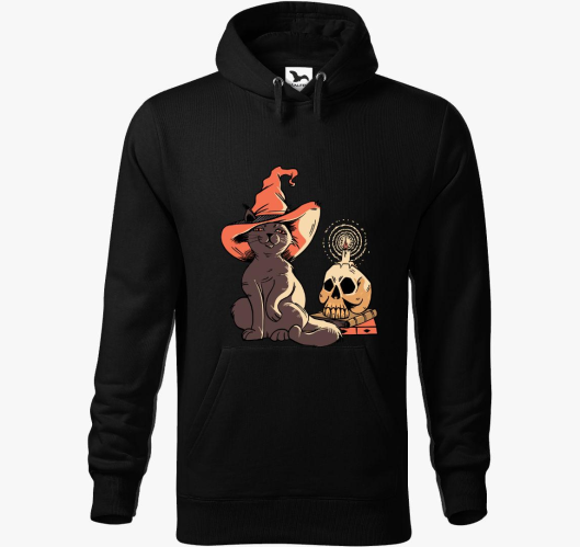 macska pulover s kapuco