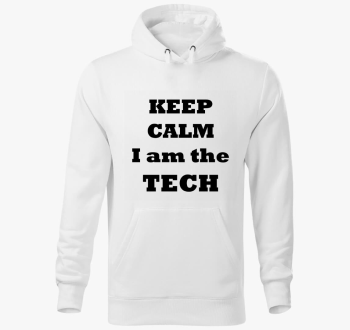 keep calm TECH pulover s kapuco