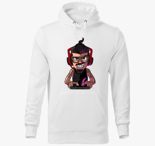 Gamer face pulover s kapuco