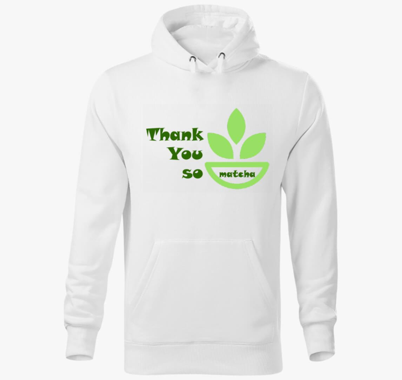 so matcha pulover s kapuco