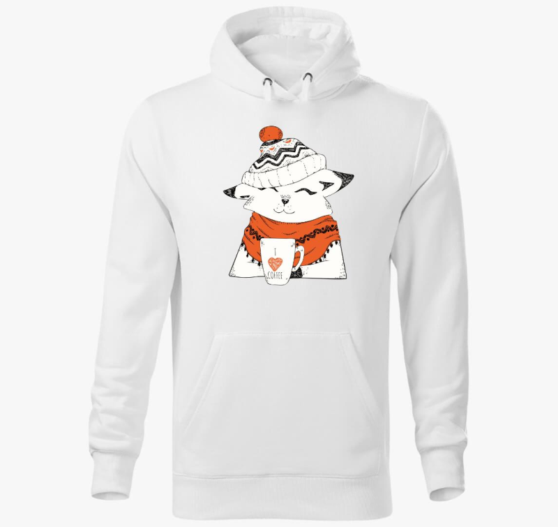 winter cat coffee pulover s kapuco