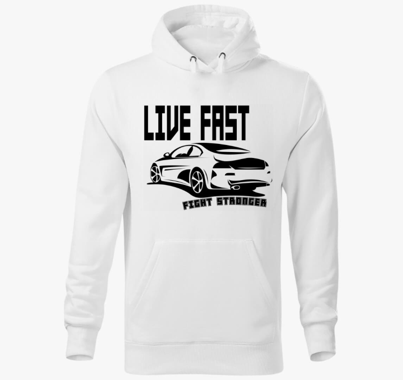 Live fast pulover s kapuco