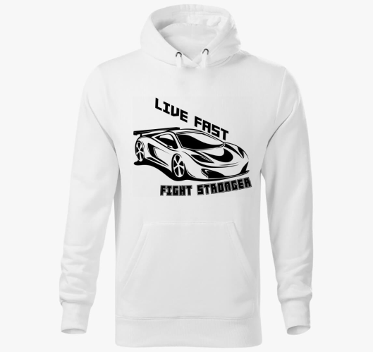 Live fast 3 pulover s kapuco