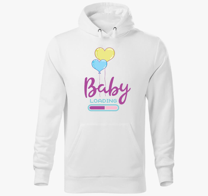 baby loading vijolična pulover s kapuco