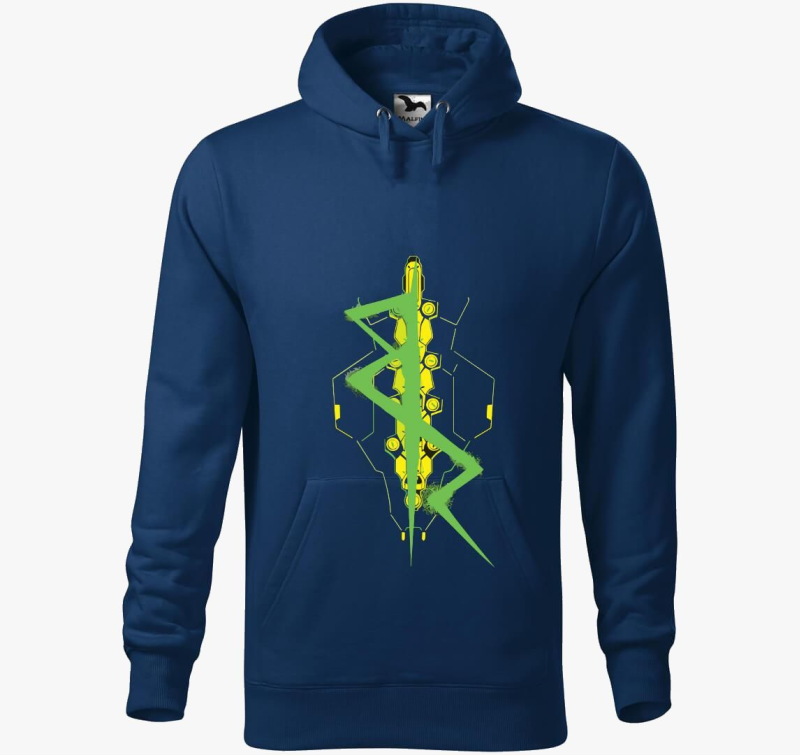 Cyberpunk art pulover s kapuco