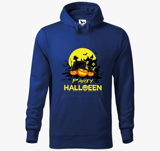 Party Halloween pulover s kapu...