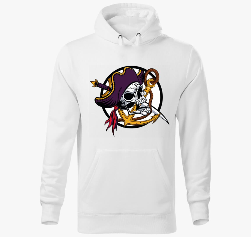 Pirate skull 3 pulover s kapuco