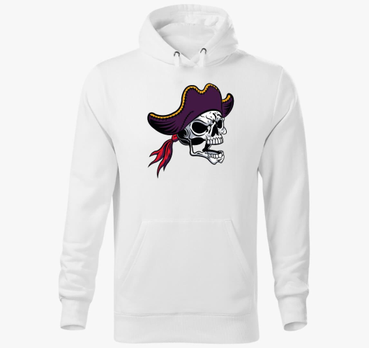 Pirate skull 5 pulover s kapuc...
