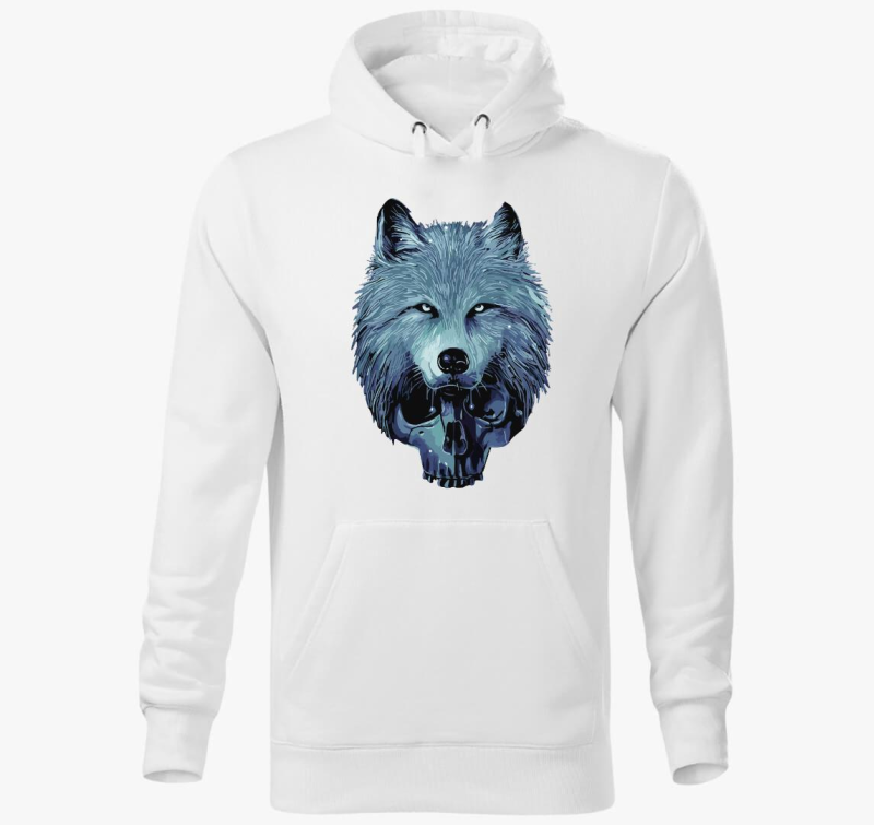 Skull wolf pulover s kapuco