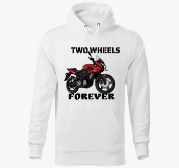 Two Wheels Forever pulover s kapuco