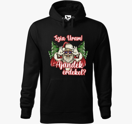 Szia uram pulover s kapuco