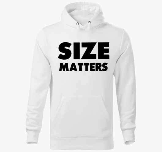 Size Matters pulover s kapuco