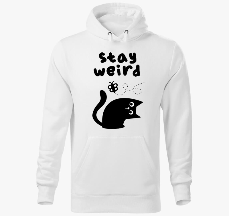 Stay weird pulover s kapuco
