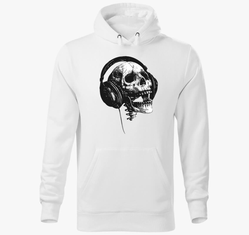 Skull music headset pulover s kapuco