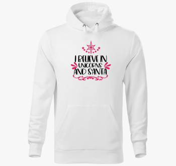 unicorn santa pulover s kapuco