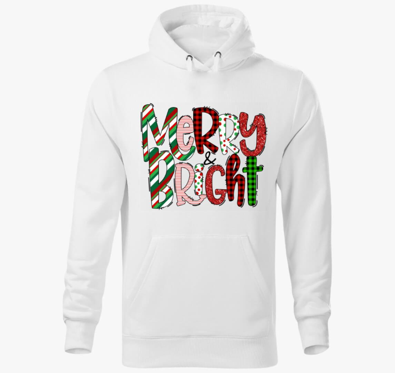 Merry bright pulover s kapuco