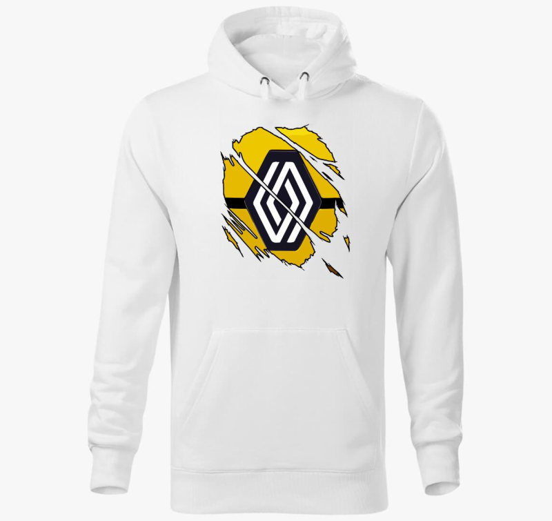 Repedezett Renault pulover s kapuco