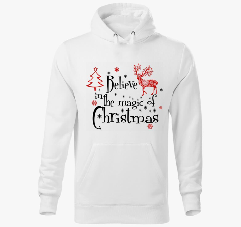 Xmas believe pulover s kapuco