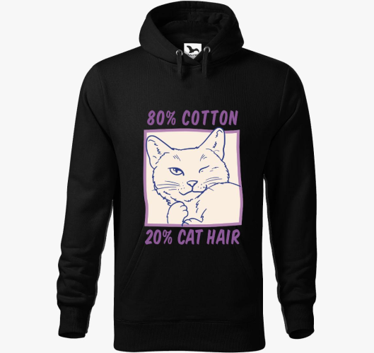 Pamut in Macska pulover s kapu...