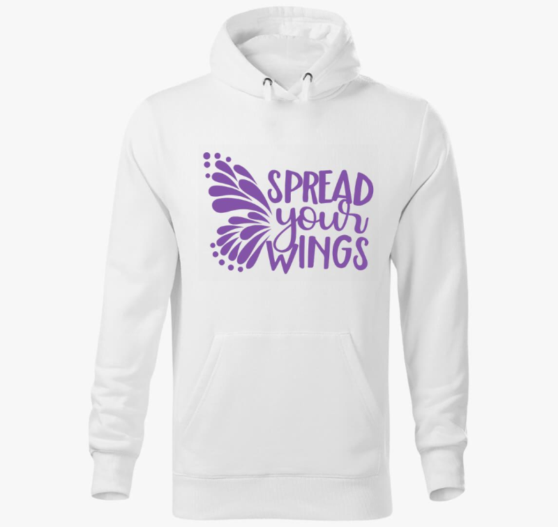 Spread wings vijolična pulover s kapuco