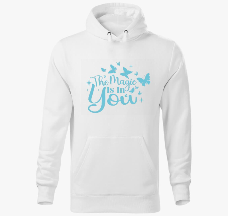 magic in you modra pulover s kapuco