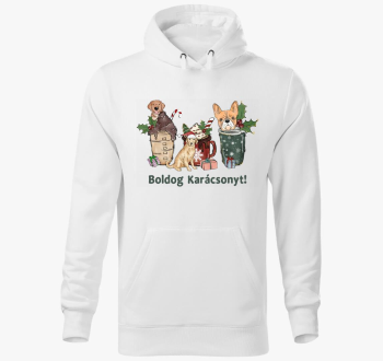 Kutya XMAS pulover s kapuco