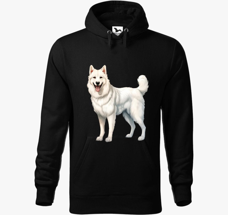 bela pulover s kapuco