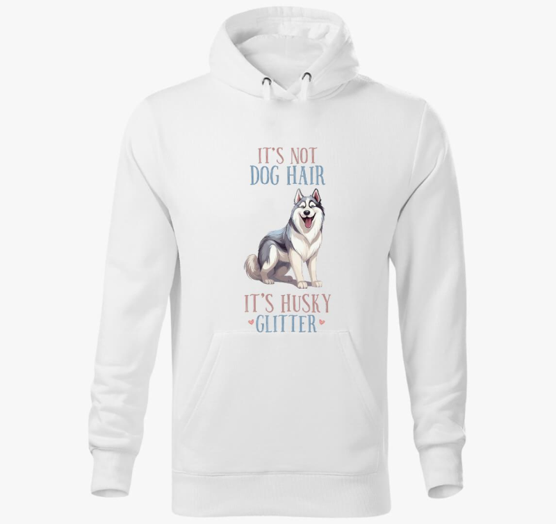 husky glitter pulover s kapuco