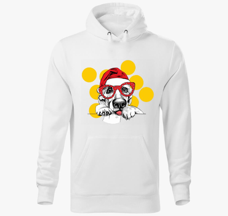 Santa dog pulover s kapuco