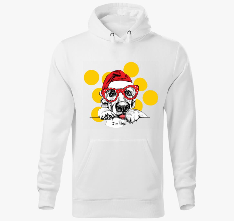 fine santa dog pulover s kapuco