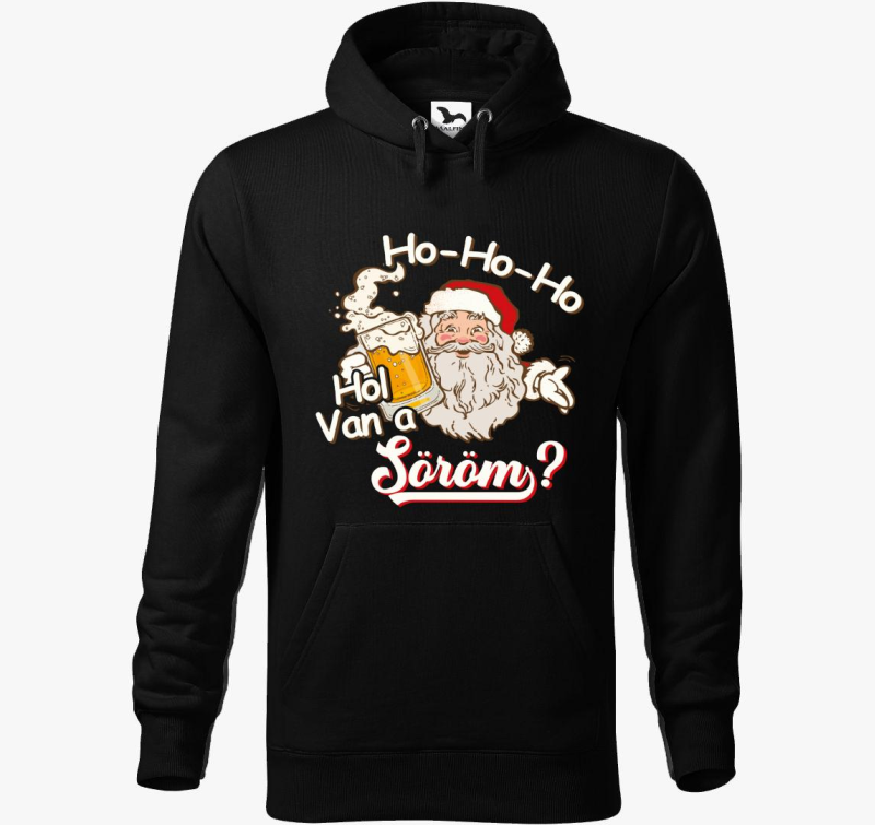 Ho ho hol je pulover s kapuco