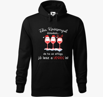 Bela de lesz is pulover s kapuco