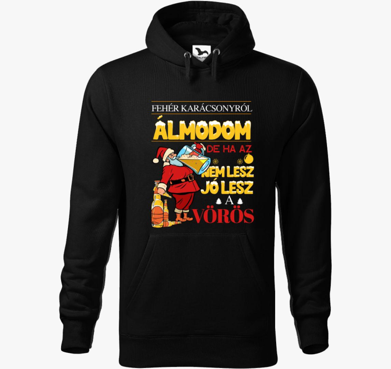 Bela de lesz pulover s kapuco