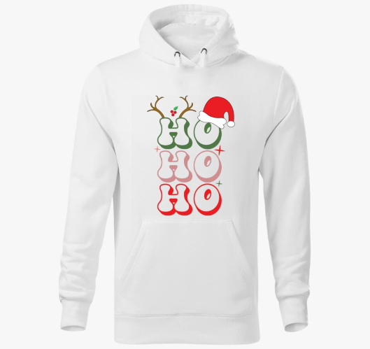 Ho ho ho pulover s kapuco