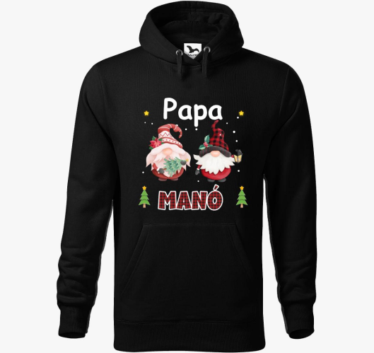 Papa pulover s kapuco
