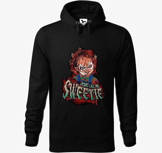 Sweet Chucky pulover s kapuco