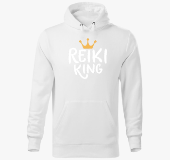 Reiki king bela pulover s kapuco