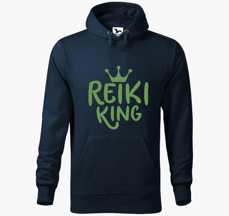 Reiki king zelena pulover s kapuco