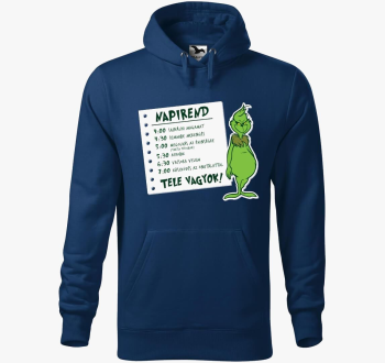 Grincs napirend pulover s kapuco