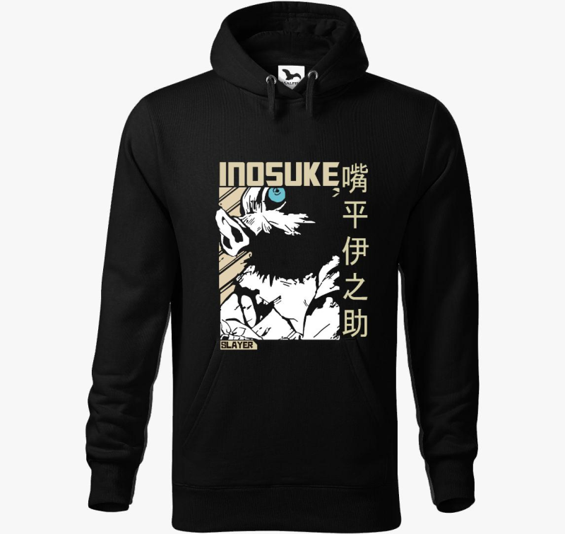 Demon Slayer - Inosuke pulover s kapuco