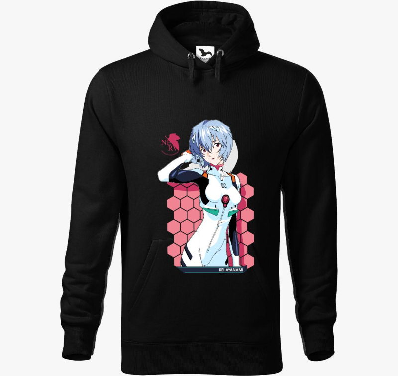 Neon Genesis Evangelion - Ajanami Rei pulover s kapuco