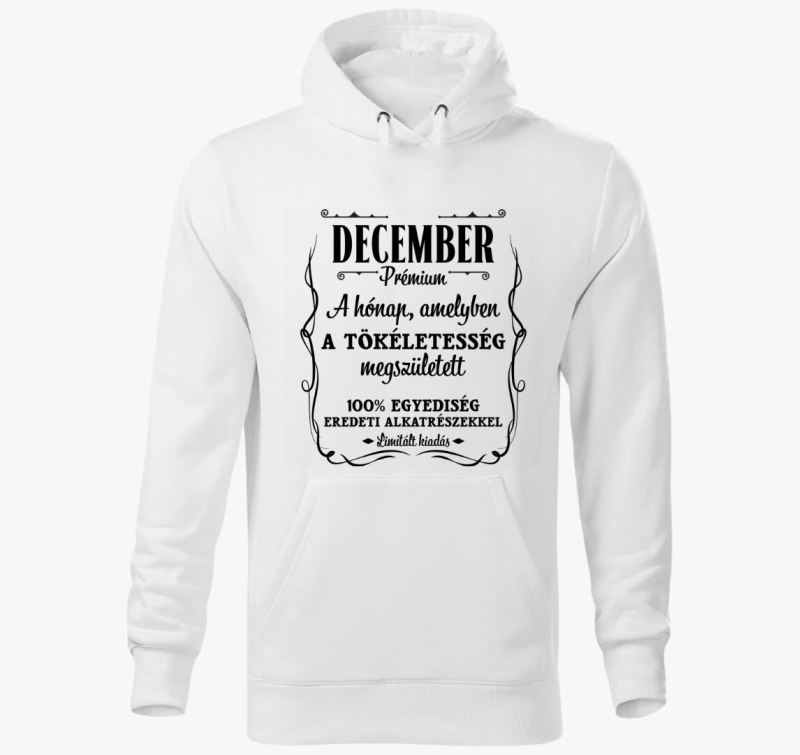 December amelyben pulover s kapuco