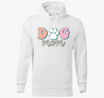 Dog Mom pasztell pulover s kapuco