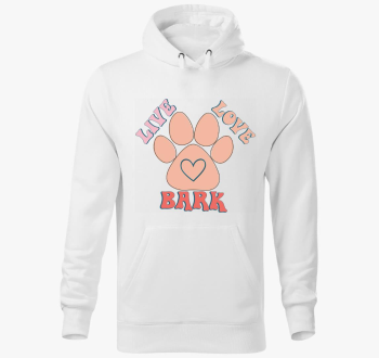 Live Love Bark pulover s kapuco